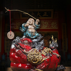 TƯỢNG LƯU HẢI HÝ KIM THIỀM