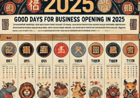 CÁC NGÀY TỐT KHAI TRƯƠNG ĐẦU NĂM CHO CÁC TUỔI TRONG NĂM 2025
