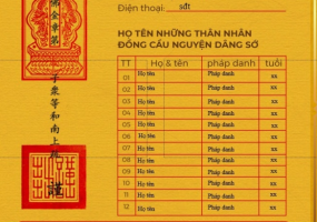 CHƯƠNG TRÌNH LỄ CẦU SIÊU THÁNG 7 - MAI HOA DỊCH SỐ