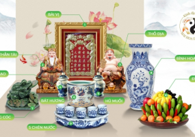 SẮP XẾP BAN THỜ SAO CHO ĐÚNG ?